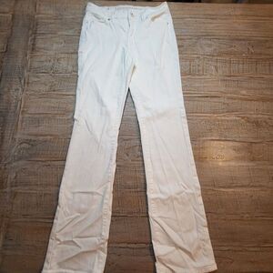 CHRISTOPHER BLUE Womens Size 6 White Boot Cut Stretch Denim Jeans